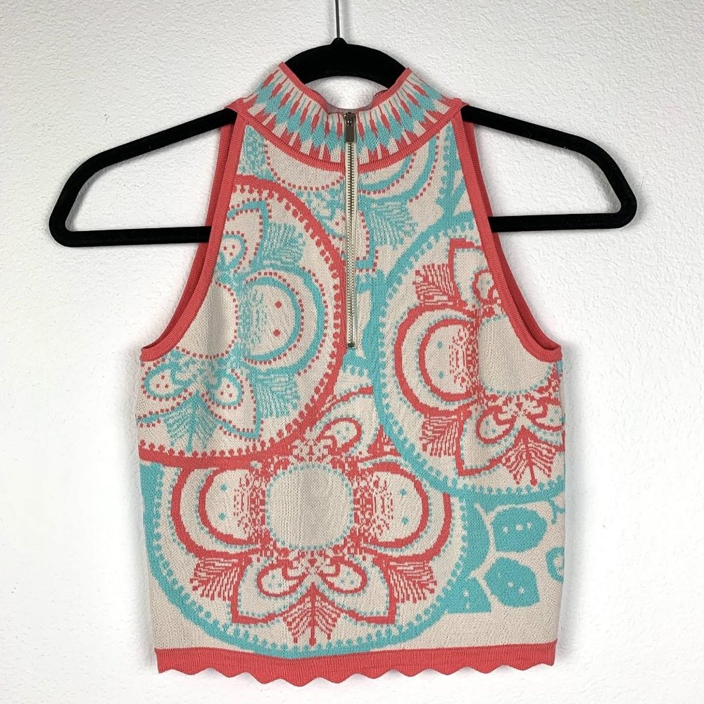 Foxiedox S Mock Neck  Crop Top Blouse - Picture 4 of 4